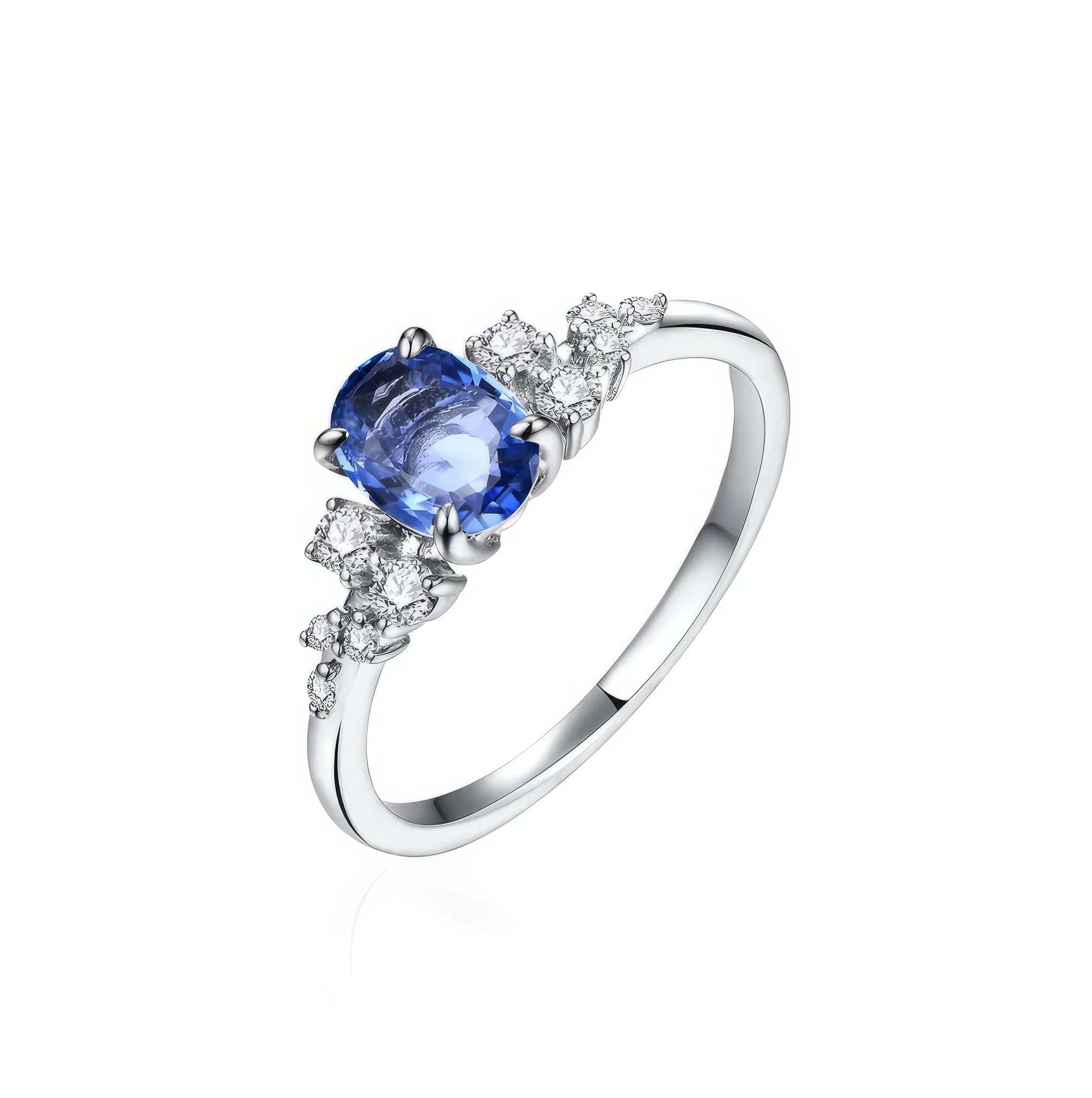 IDE BOTTEGA - Ring Blauer Saphir Diamant