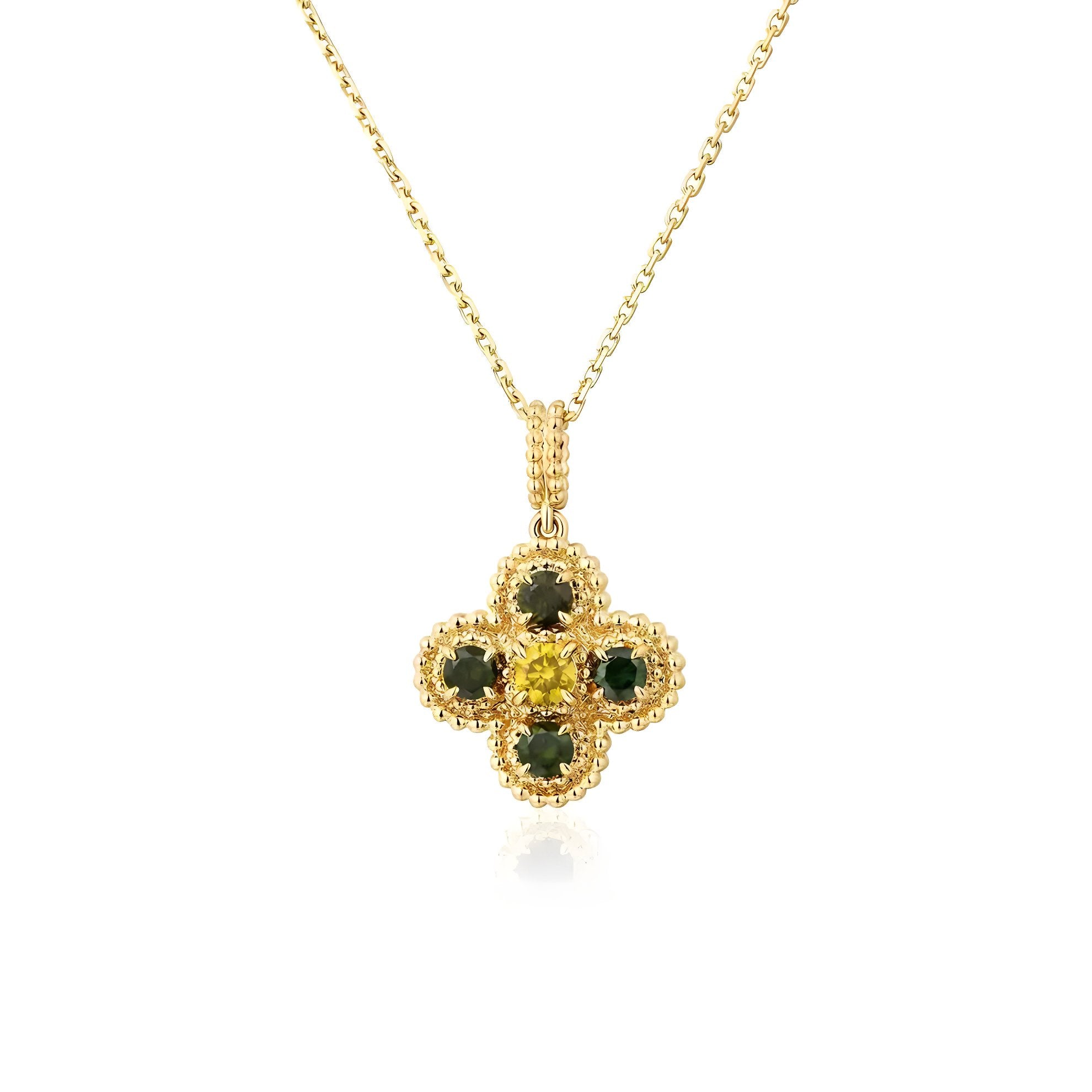 IDE BOTTEGA - Halskette Diamant Multicolor Gold | IDE BOTTEGA