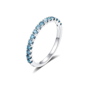 IDE BOTTEGA - Ring Classic Half Eternity Blu Diamond | IDE BOTTEGA