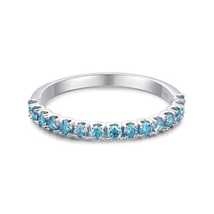 IDE BOTTEGA - Ring Classic Half Eternity Blu Diamond | IDE BOTTEGA