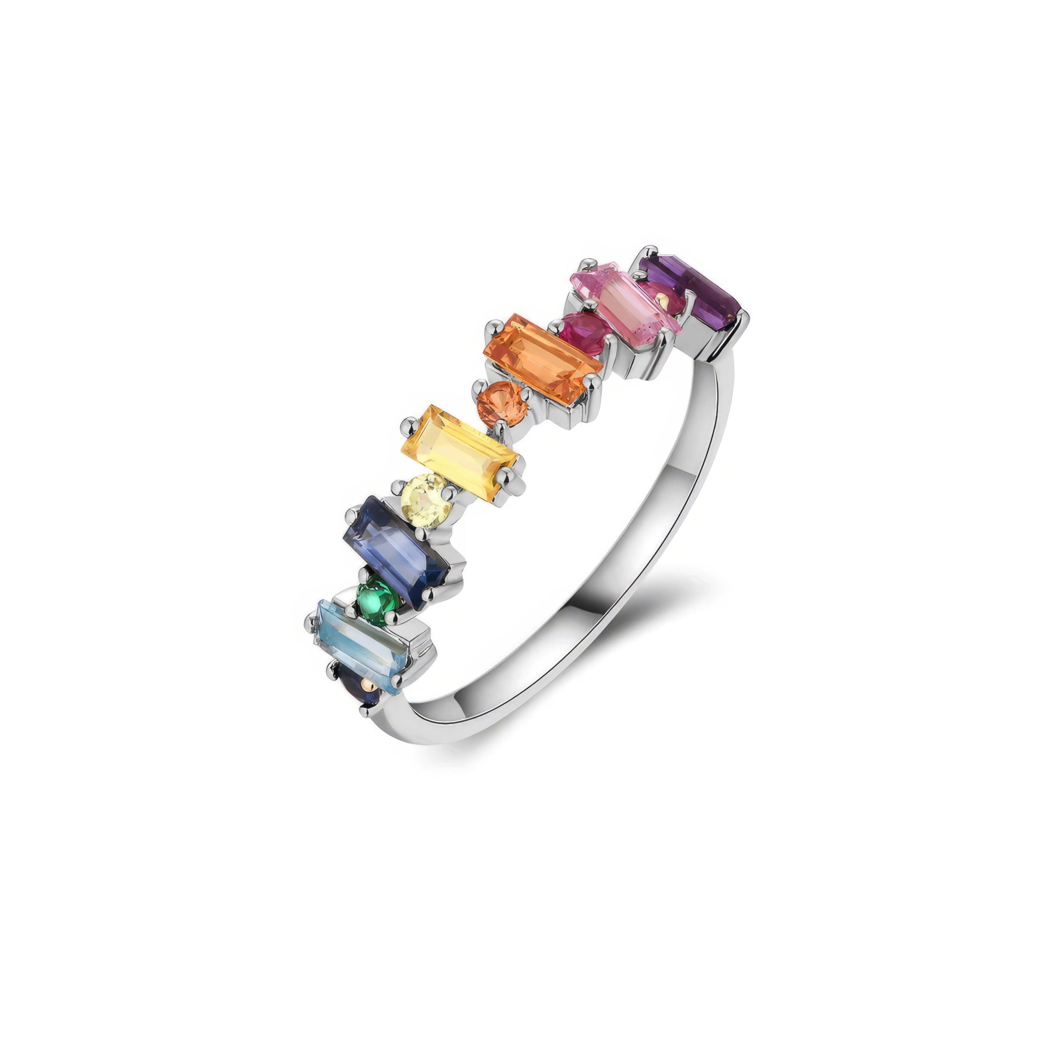 IDE BOTTEGA - Ring Multicolor Baguette Saphir | IDE BOTTEGA