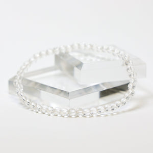 IDE BOTTEGA - Stretch Armband Bergkristall | 4mm | IDE BOTTEGA