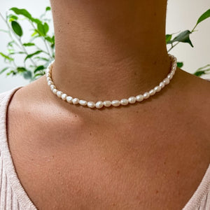 Sweet Paradies - Perlen Choker Halskette (Verstellbar) | IDE - InselDerEnergie